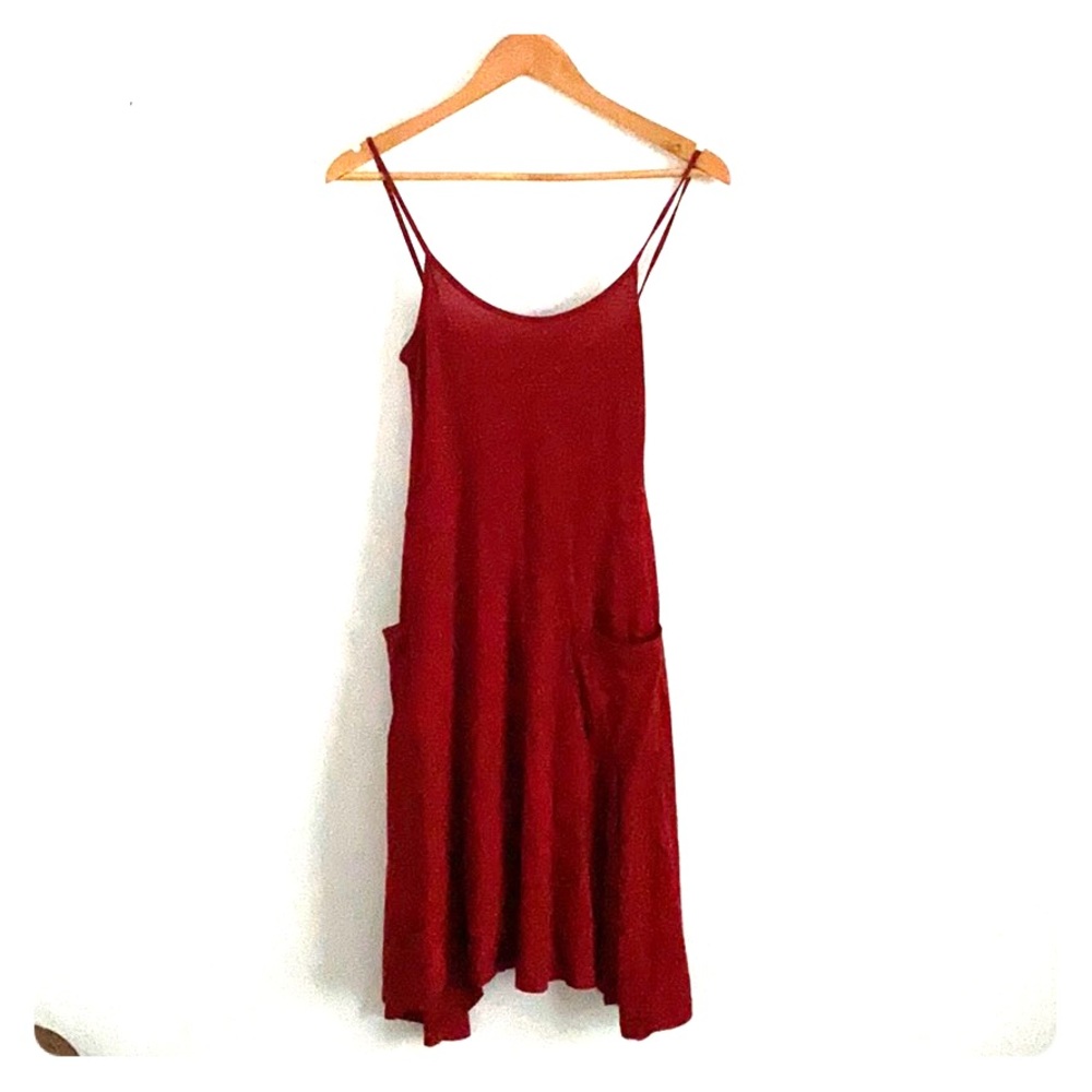 Morgan Le Fay Red Cotton Knit Dress-Size S